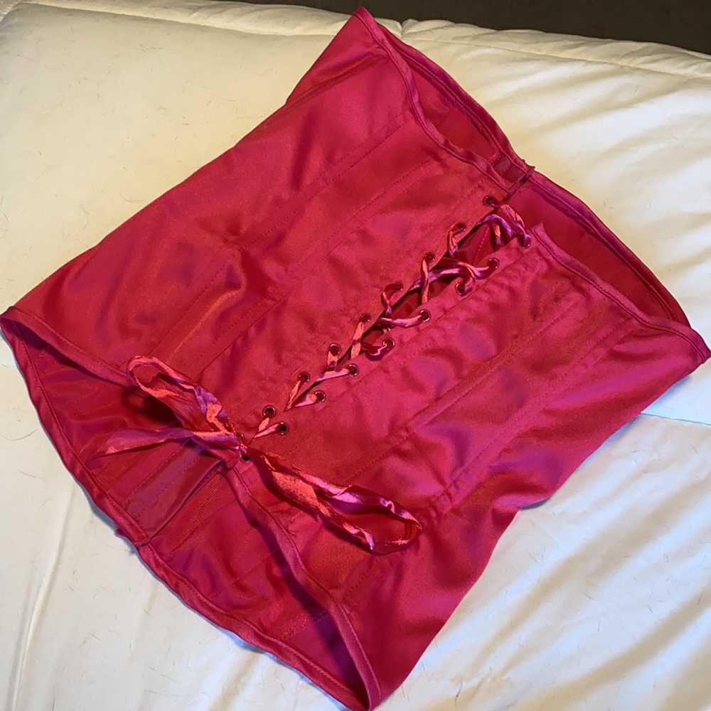 Sequin Pink Corset Top - Picture 2 of 6